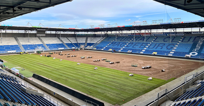 Neuer Rasen für den 1. FC Magdeburg